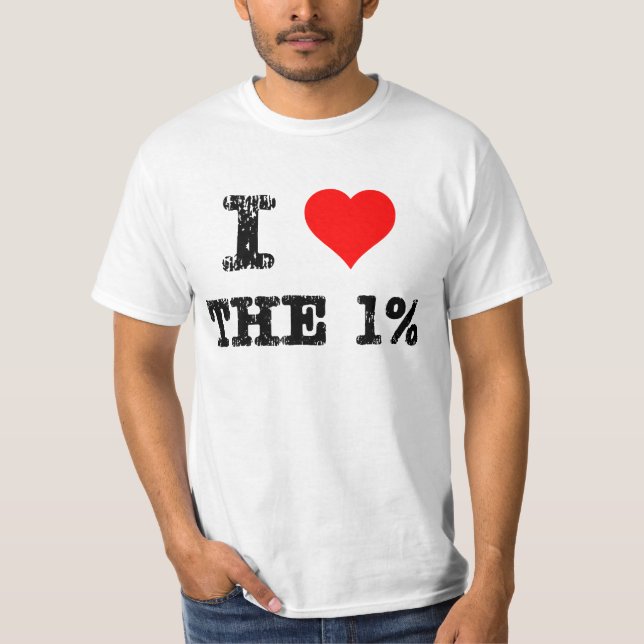 Camiseta Mim coração o 1% (Frente)