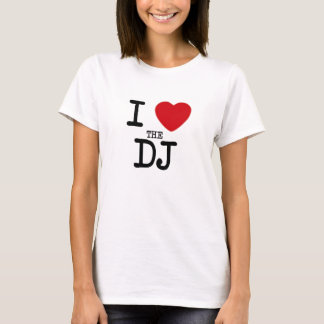 Camiseta Mim coração o T das mulheres do DJ