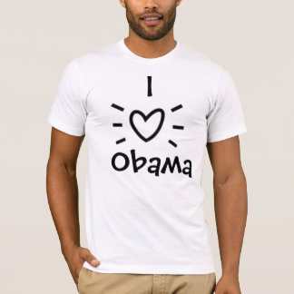 CAMISETA MIM "CORAÇÃO" OBAMA!