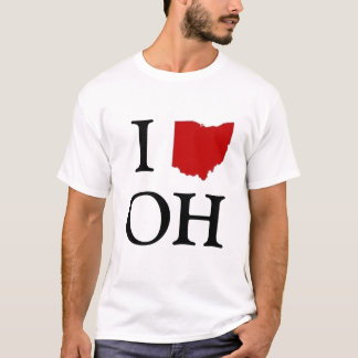 Camiseta mim coração ohio