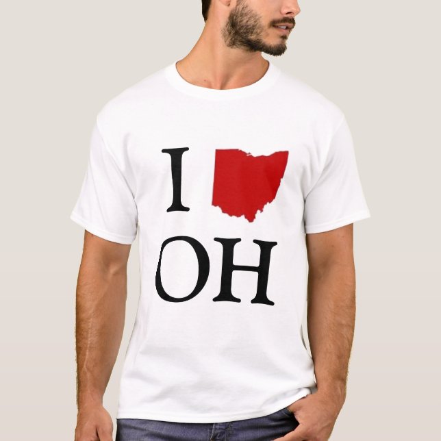 Camiseta mim coração ohio (Frente)