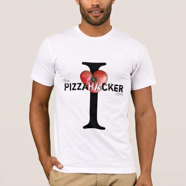 Camiseta Mim coração PizzaHacker/queijos? (Frente)