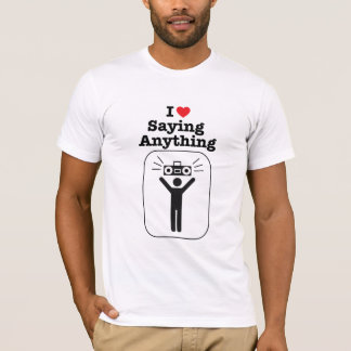 Camiseta Mim coração que diz qualquer coisa