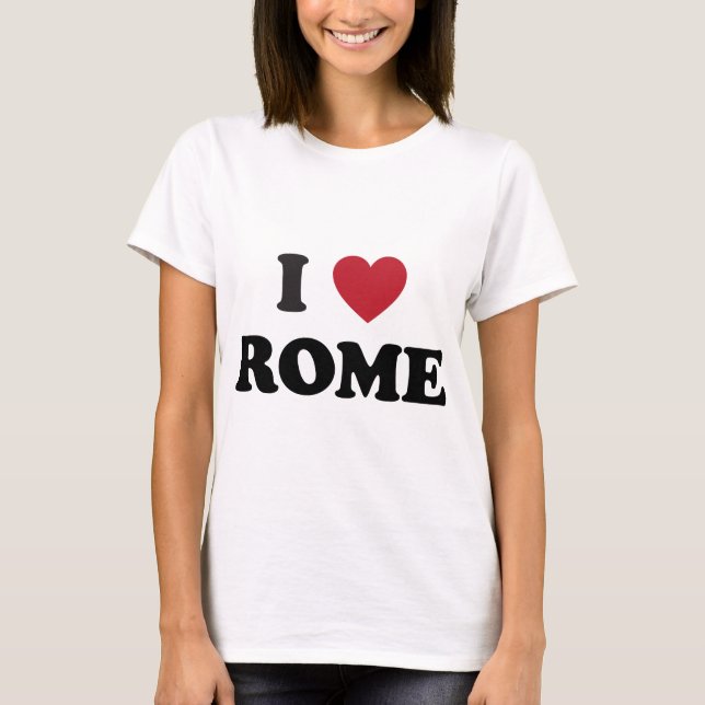 Camiseta Mim coração Roma Italia (Frente)