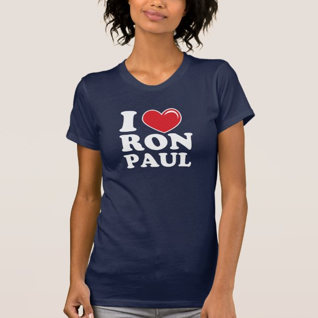 Camiseta Mim coração Ron Paul (Frente)