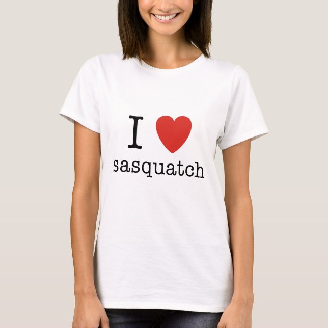 Camiseta Mim coração Sasquatch (Frente)