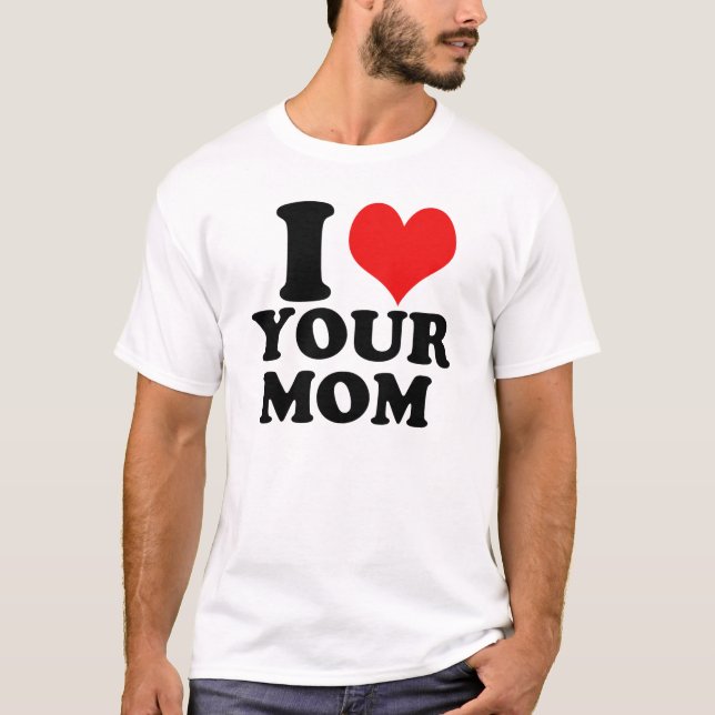 Camiseta Mim coração seu t-shirt da mamã (Frente)