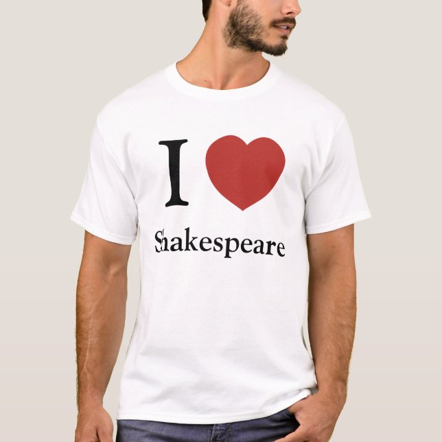 Camiseta Mim coração Shakespeare (Frente)