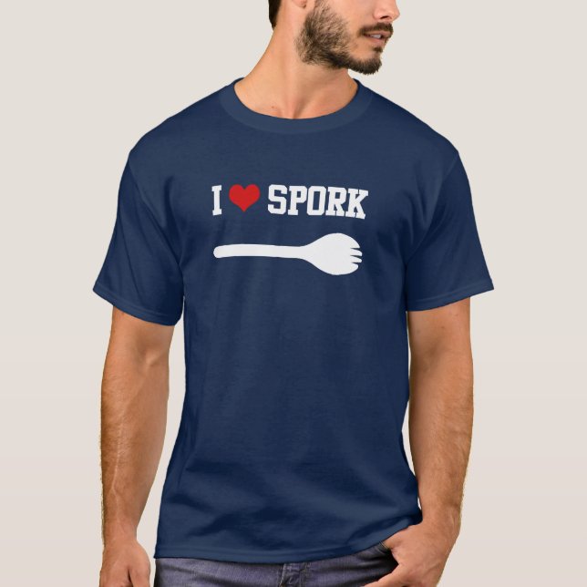 Camiseta Mim coração Spork (Frente)