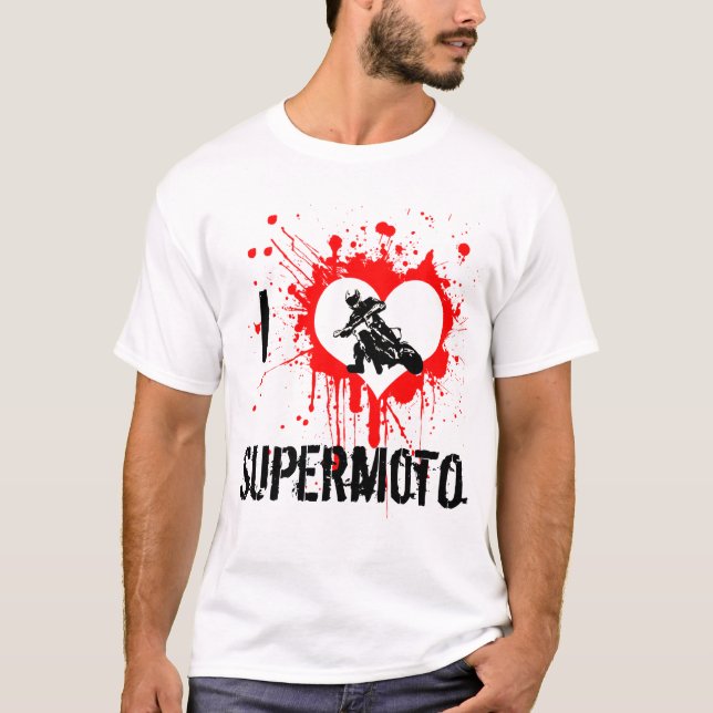 Camiseta Mim coração Supermoto (Frente)