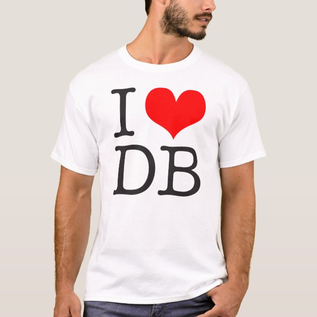 Camiseta Mim (coração) t-shirt leve do DB (Frente)