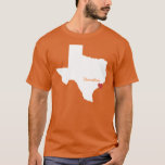 Camiseta Mim coração Texas - cidade customizável<br><div class="desc">Mostre ao mundo exatamente onde seu coração se encontra em Texas. Apenas clique sobre "personalizam-no" botão para mover o coração para o lugar de sua cidade em Texas,  e mudam-nos o texto.</div>