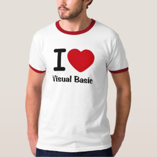 Camiseta Mim coração Visual Basic