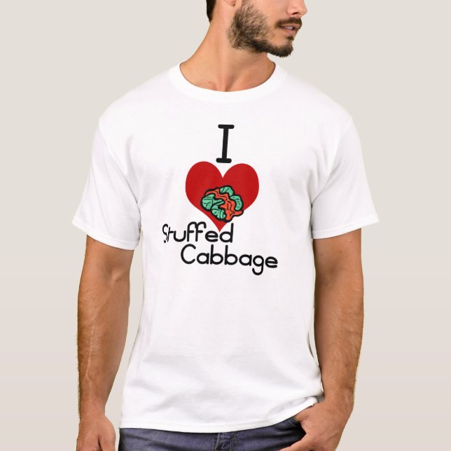 Camiseta Mim couve enchida do amor-coração (Frente)