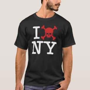 Camiseta Mim "crânio" NY