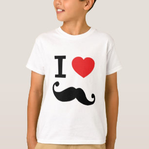 Camiseta Mim do coração Moustache twirly