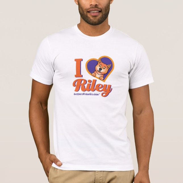 Camiseta Mim dos homens t-shirt de Riley do "coração" (Frente)