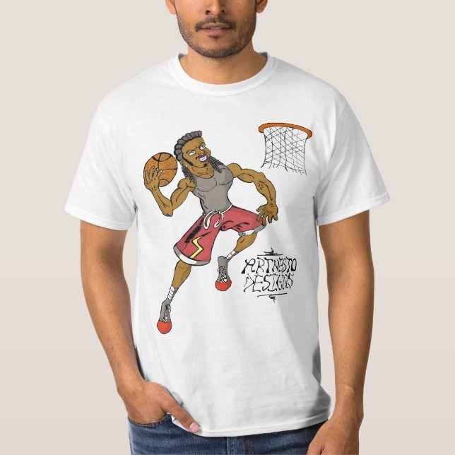 Camiseta Mim dunking do luv (Frente)
