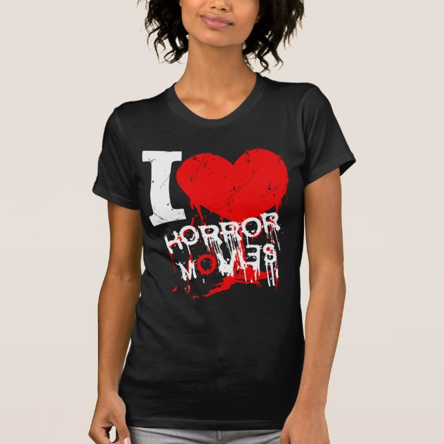 CAMISETA MIM FILMES DE TERROR DO CORAÇÃO (Frente)