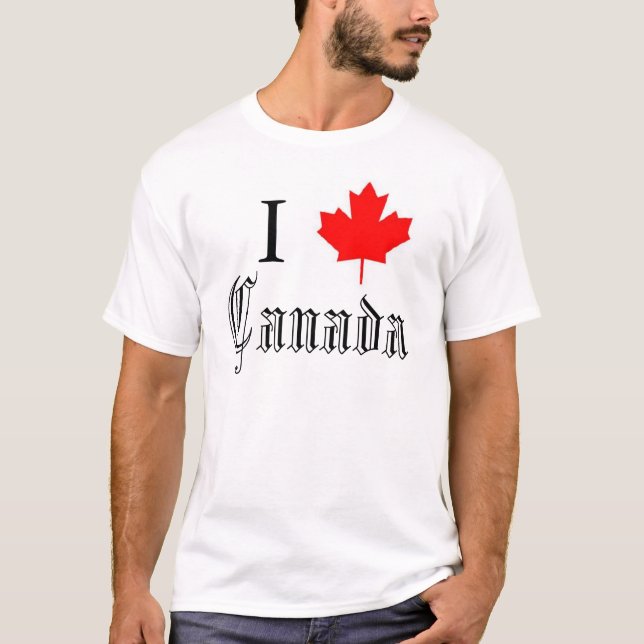 Camiseta "Mim (folha de bordo) Canadá " (Frente)
