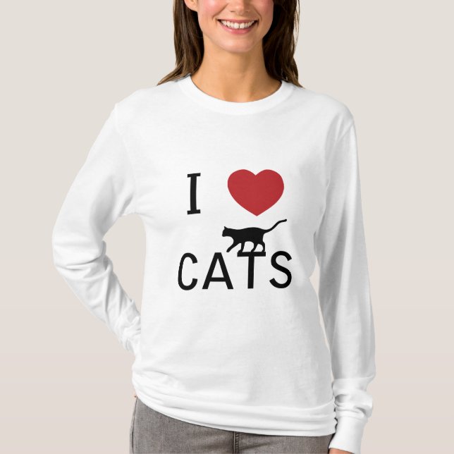 Camiseta mim gatos do coração (Frente)