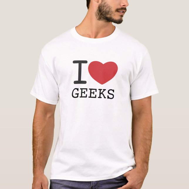 Camiseta MIM GEEKS do CORAÇÃO customizáveis (Frente)
