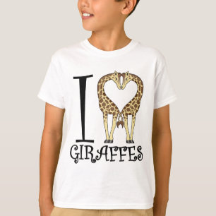 Camiseta Mim girafas do coração