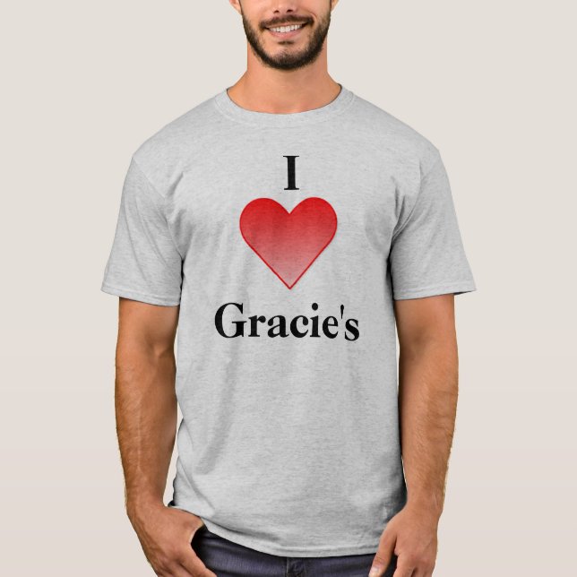 Camiseta mim gracie do coração (Frente)