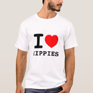 Camiseta Mim hippys do coração