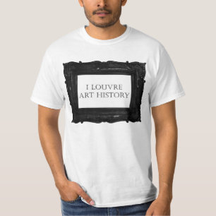 Camiseta Mim história de arte do Louvre