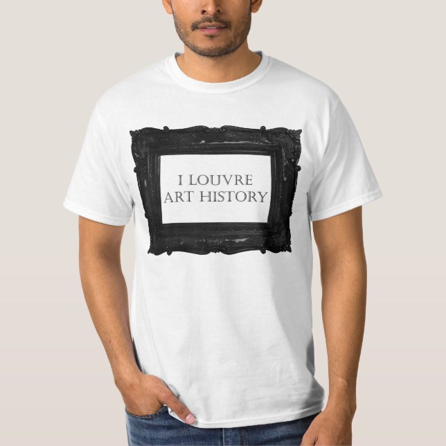 Camiseta Mim história de arte do Louvre (Frente)