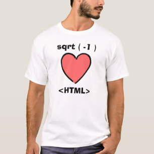 Camiseta Mim HTML do coração