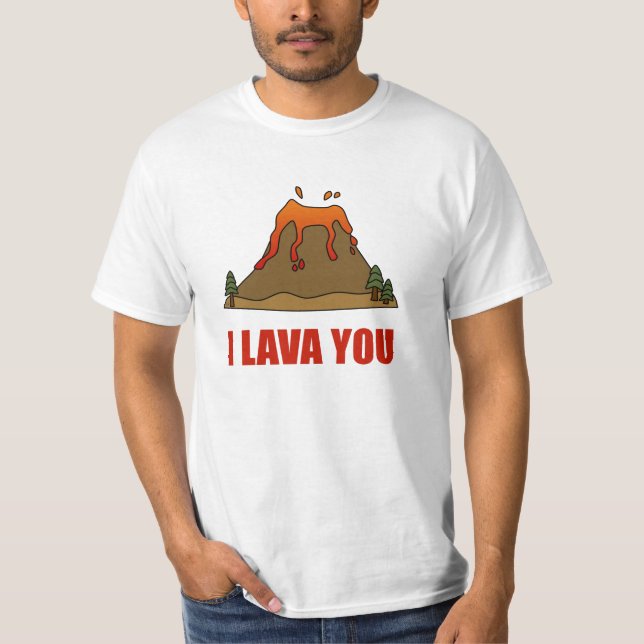 Camiseta Mim lava você vulcão (Frente)