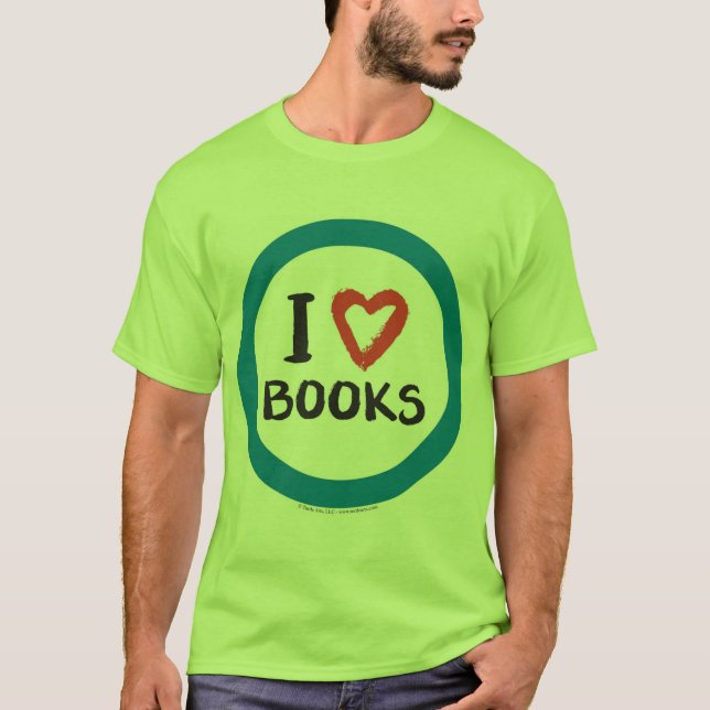 Camiseta Mim livros (do coração) (Frente)
