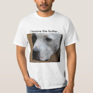 Camiseta mim looove a manteiga…