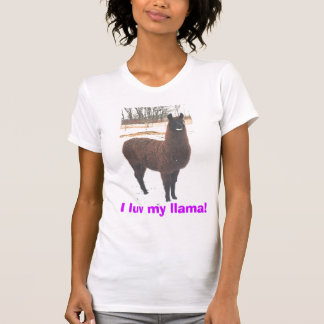 Camiseta Mim luv meu lama!