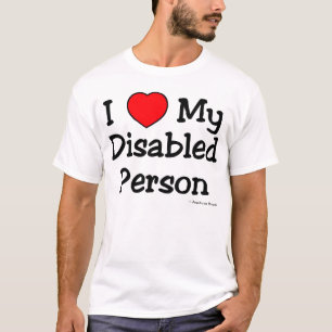 Camiseta Mim Luv minha pessoa deficiente (luz)