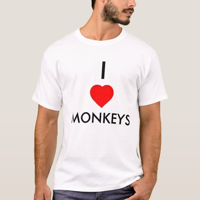Camiseta Mim macacos do coração (Frente)
