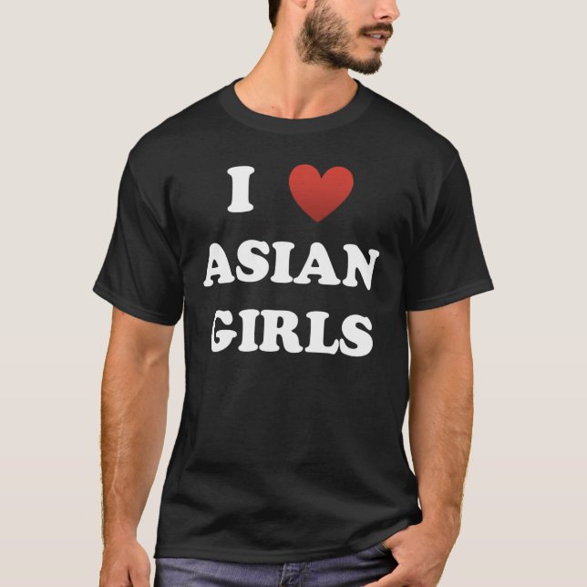 Camiseta Mim meninas do asiático <3 (Frente)