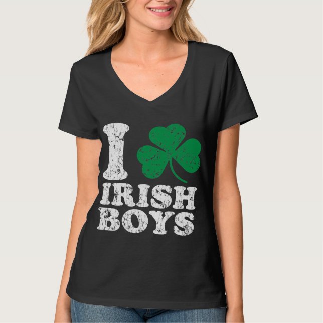 Camiseta Mim meninos do irlandês do trevo (Frente)