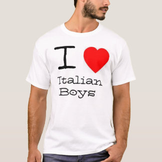 Camiseta Mim meninos do italiano do *heart*