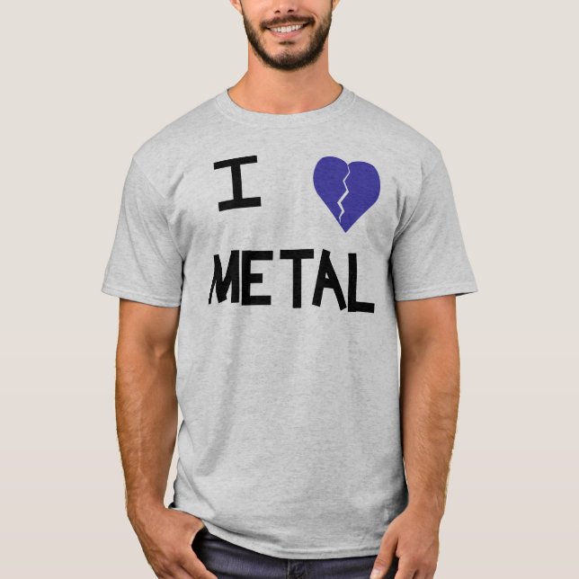 Camiseta mim metal 4 do coração (Frente)