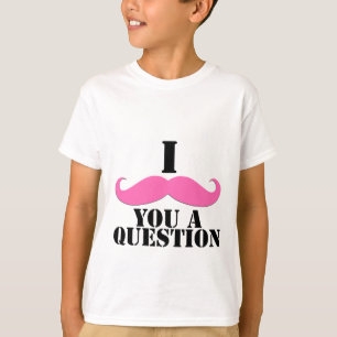 Camiseta Mim Moustache você um Moustache do rosa da