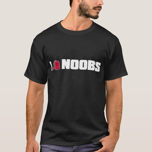 Camiseta Mim noobs (do saquinho de chá) (Frente)