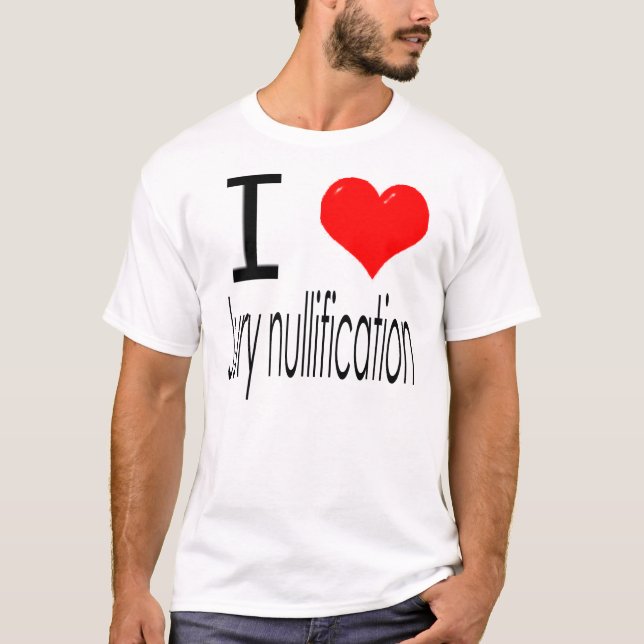 Camiseta Mim Nullification do júri do *heart* (Frente)