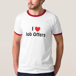 Camiseta Mim ofertas de trabalho do coração