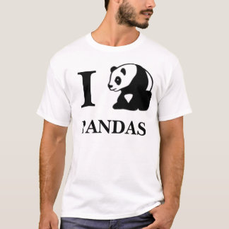 Camiseta Mim pandas do coração