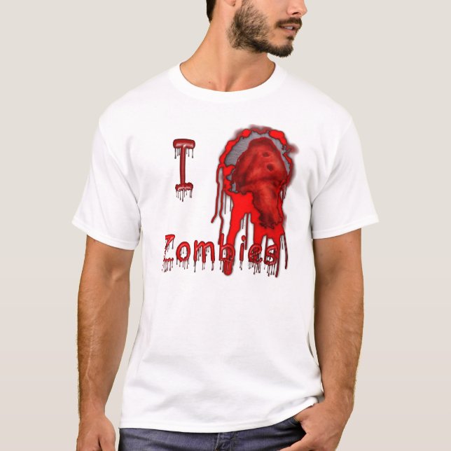 Camiseta Mim pele clara dos zombis do coração (Frente)