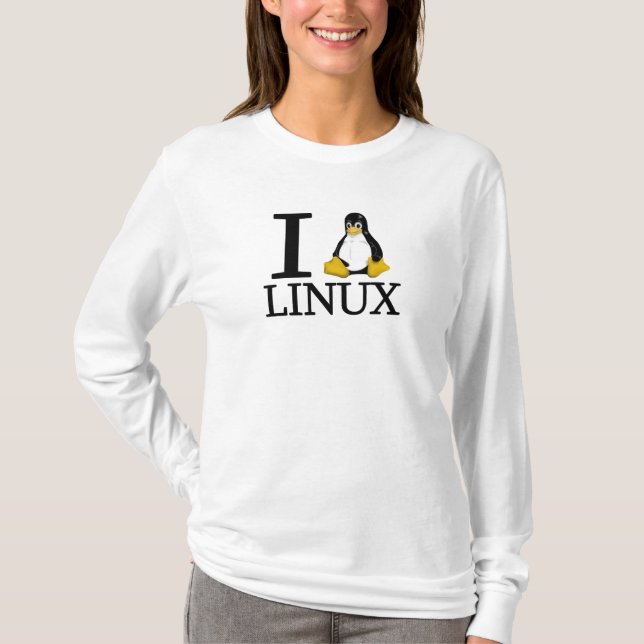 Camiseta Mim pinguim Linux 2 (Frente)