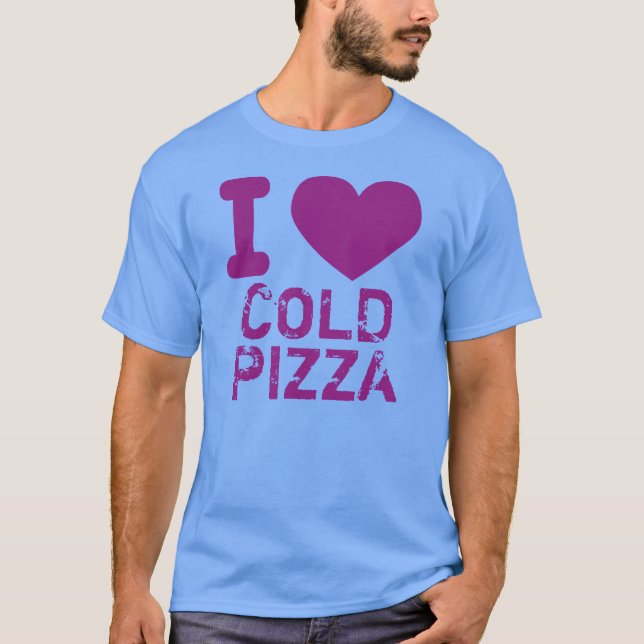 Camiseta Mim pizza do frio do coração (Frente)